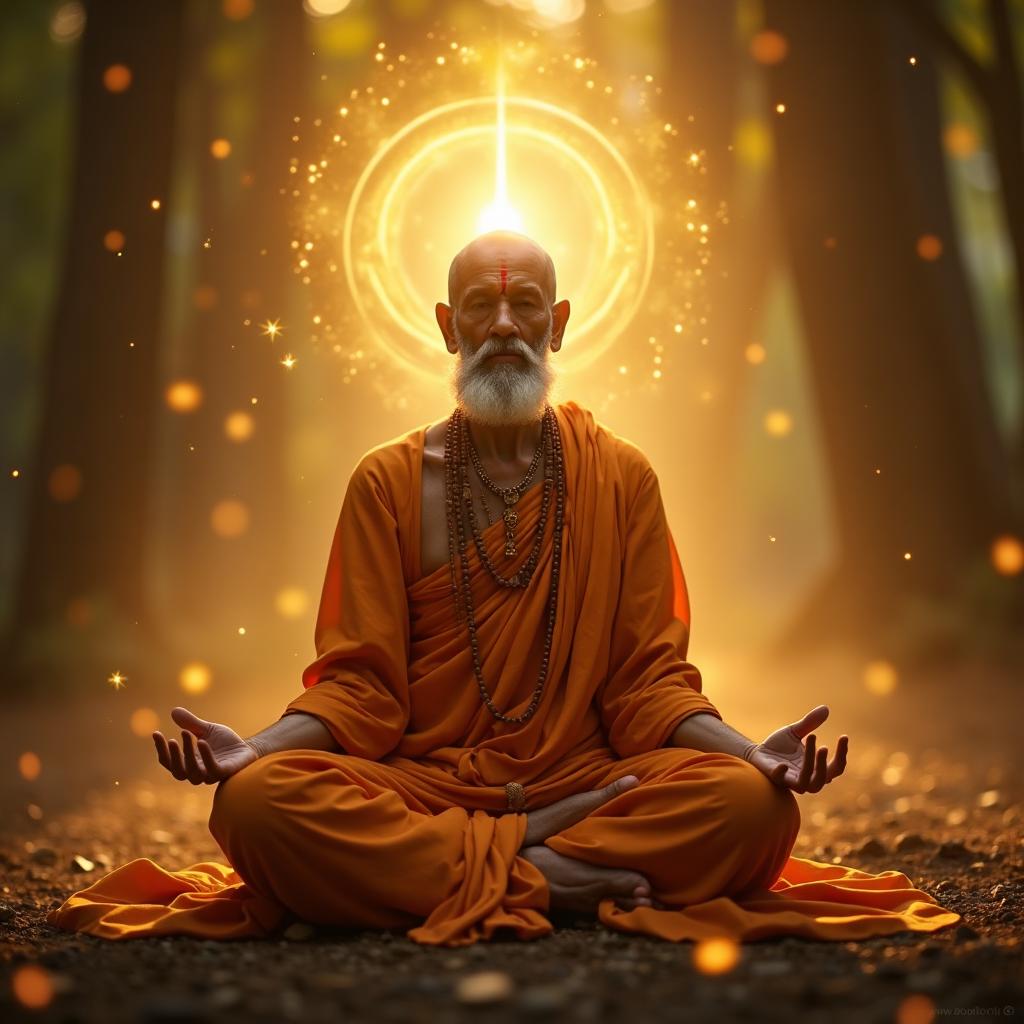 Pon Parameswara Swamigal in meditation